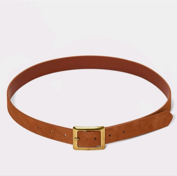 🎯nwt universal thread square buckle belt cognac - Picture 4 of 4